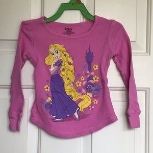 Rapunzel Disney long sleeve waffle shirt